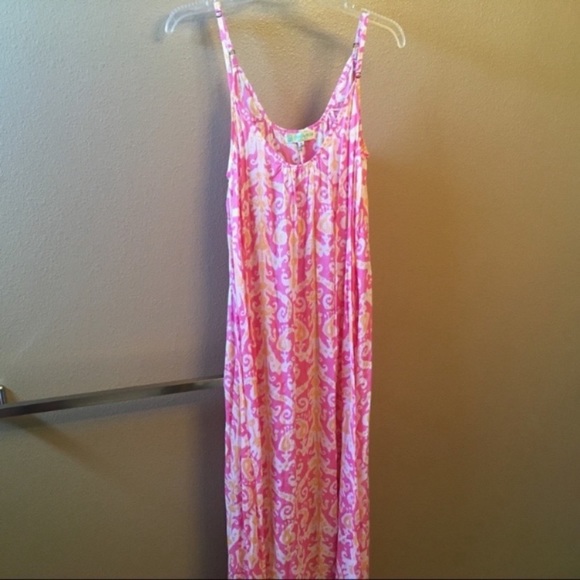Angels by the Sea Hawaii Dresses & Skirts - NWT Pink / Peach Exotic Print Maxi